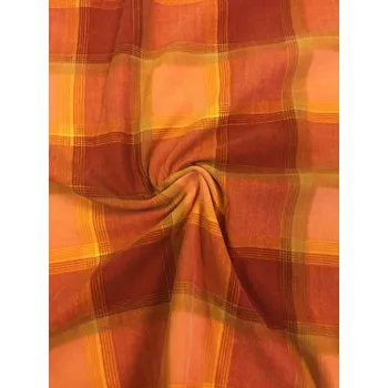 Látky a metrový textil, Barva Oranžová, Materiál 100% bavlna