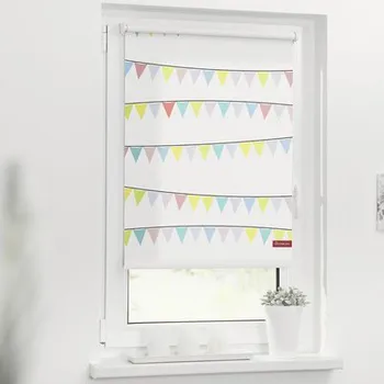 Roleta propouštějící denní světlo 45x150cm vlajky