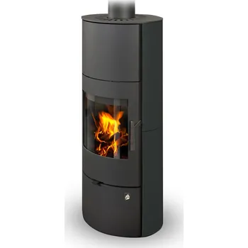 Krbová kamna kamna ROMOTOP EVORA H keramika černá lesklá 49000