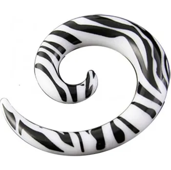 Piercing Šperky4U Roztahovák do ucha zebrovaný - EP01034-05