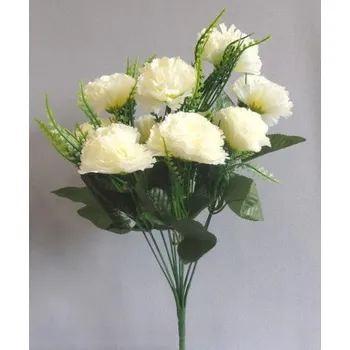 umělá květina Karafiát kytice H281/WHITE