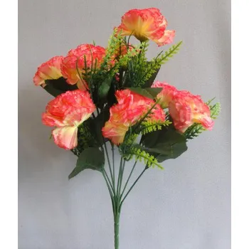 umělá květina Karafiát kytice H281/PINKYELLOW