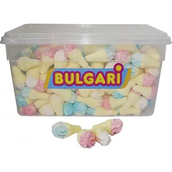 Cukrovinka Želé BULGARI - marshmallow ZMRZLINKY - 240 ks dóza (pěnová zmrzlinka / 240 ks / želé maršmelou zmrzlina)
