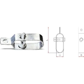 Stahovací páska NAPÍNAČ ZAHRADNÍHO PLETIVA-MODEL 8515Z L 100X24,5MM POZINKOVANÝ (NAPÍNAČ ZAHRADNÍHO PLETIVA-MODEL 8515Z L 100X24,5MM POZINKOVANÝ)