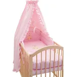 Souprava do postýlky 4dílná - Scarlett Méďa - růžová 100 x 135 cm