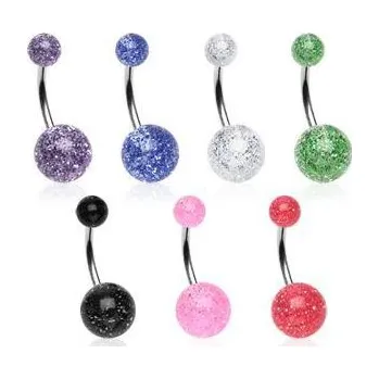 Piercing Piercingate Piercing do pupíku PBK00068 - Barva/Motiv: Modrá