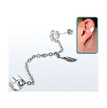 Piercing Piercingate Náušnice NAU00019 - Barva/Motiv: Růžová