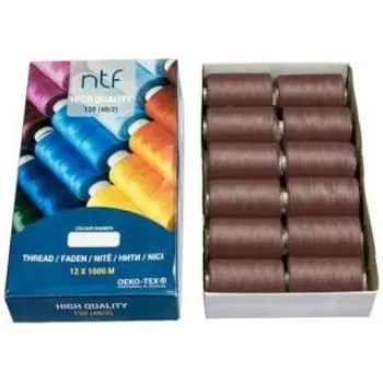 Nit Nit universální, šedohnědá, balení 12 x 1000m