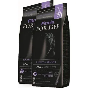 Fitmin For Life Dog Light and Senior Poultry/Pork/Beef, 2x 15 kg