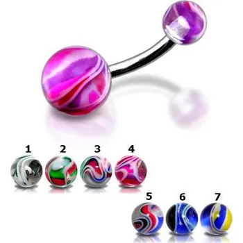 Piercing Piercingate Piercing do pupíku PBK00150 - Barva/Motiv: 2