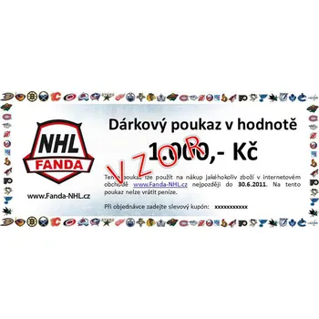 Dárkový potravinový koš Dárkový poukaz - voucher Fanda-NHL.cz Hodnota: 3 000 Kč