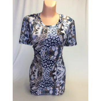 Dámská tunika Halenka KLOTYPA, Barva Modrá, Velikost M 38 , Materiál 96% Viskoza 4% Lycra