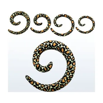 Piercing Piercingate Roztahovák do ucha - leopard PTP00011 - Průměr Tunely, plugy, roztahováky: 6 mm