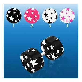 Piercing Piercingate Falešný piercing s hvězdičkami PFA00184 - Barva/Motiv: 2