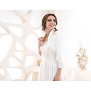 Bolerko Svatební bolerko Jitka - krémová - 3XL/46 + doprava zdarma