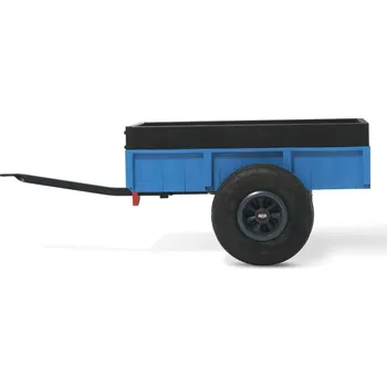 Dětské šlapadlo BERG Steel Trailer přívěsný vozík modrý