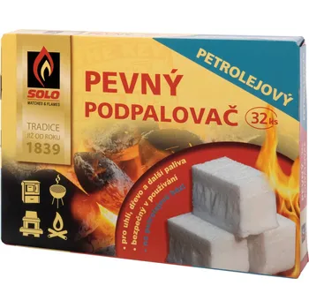 Podpalovač SOLO petrolejový pevný podpalovač 32 ks