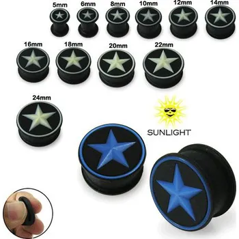 Piercing Piercingate Plug do ucha - měnící barvu PTP00141 - Průměr Tunely, plugy, roztahováky: 8 mm