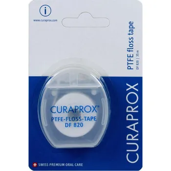 Zubní nit Curaprox DF 820 Floss Tape zubní páska s chlorhexidinem 35 m