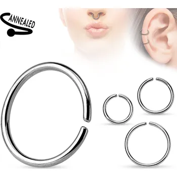 Piercing Piercingate Náušnice NAU00924 - Průměr kroužku: 10 mm, Průměr tyčky: 1 mm