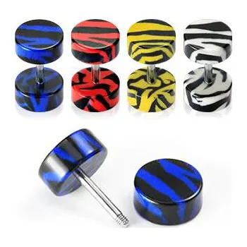 Piercing Piercingate Falešný piercing - tygří motiv PFA00140 - Barva/Motiv: Žlutá