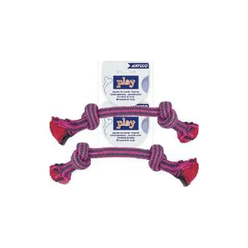 Hračka pro psa Nayeco hračka pro psa přetahovadlo uzel bavlna 30 cm 105 g růžová