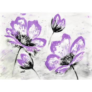 Obraz Ručně malovaný obraz 2.907.2353 motiv fialové květy 80x114cm