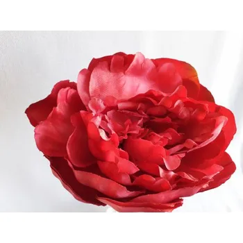 umělá květina Pivoňka vazb, 5 barvev, Barva vínová J171