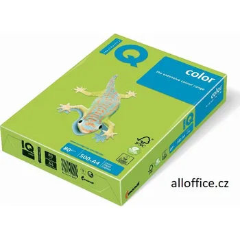 Barevný papír Barevný papír IQ COLOR LG46 A4 80 g - olivově zelená