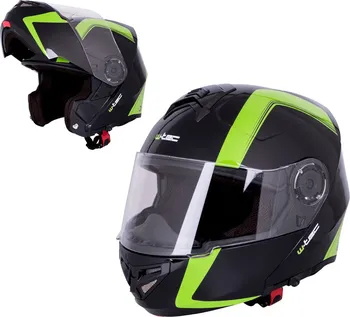 Helma na motorku W-Tec Vexamo černá/zelená