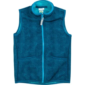 Dámská vesta petrolejová softshellová vesta se stojáčkem