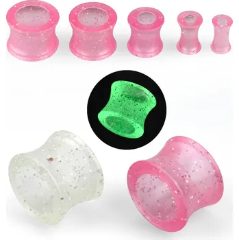 Piercing Piercingate Tunel do ucha PTP00235 - Barva/Motiv: Růžová, Průměr Tunely, plugy, roztahováky: 8 mm