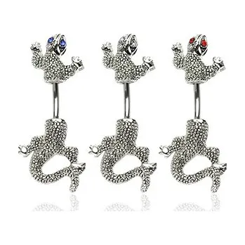 Piercing Piercingate Piercing do pupíku - chameleon PBP00221 - Barva/Motiv: Červená