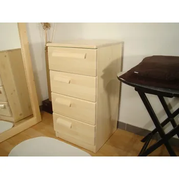 Komoda dřevěná šuplíková komoda masiv KATRIN IV (úzká šuplíková komoda masiv)