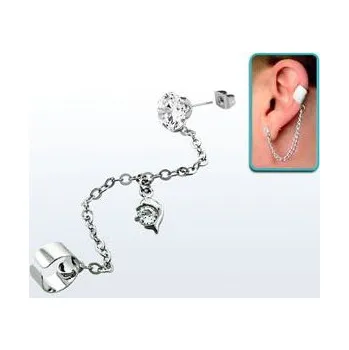 Piercing Piercingate Náušnice NAU00005 - Barva/Motiv: Černá