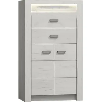 přebalovací pult a komoda Casarredo Komoda INDIANAPOLIS I-6 jasan bílý