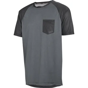 cyklistický dres IXS Dres Flow černá šedá XL