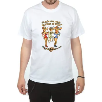 Pánské tričko Divja Výročí muž 60 tričko pánské bílé - L
