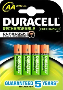 Článková baterie Duracell Staycharged AA 2500 mAh 4 ks