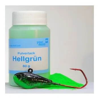 PRÁŠKOVÁ BARVA NA OLOVO SVĚTLE ZELENÁ 80G