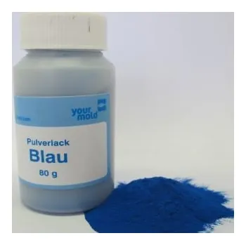 PRÁŠKOVÁ BARVA NA OLOVO MODRÁ 80G