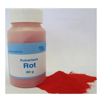 PRÁŠKOVÁ BARVA NA OLOVO ČERVENÁ 80G