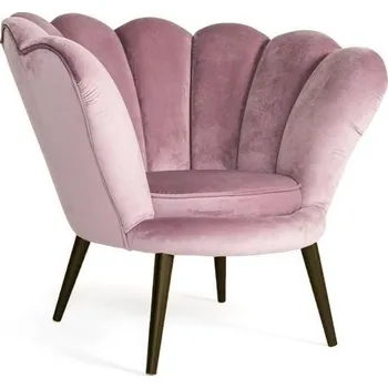 Křeslo MAMBA křeslo Tristan sametově růžová/wenge
