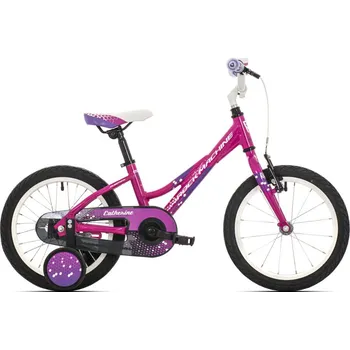 Dětské kolo Rock Machine Catherine 16 Gloss růžové/bílé/fialové