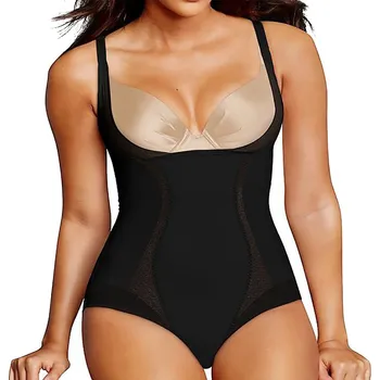 Stahovací body Maidenform stahovací body DM5004 černé - Černá / S