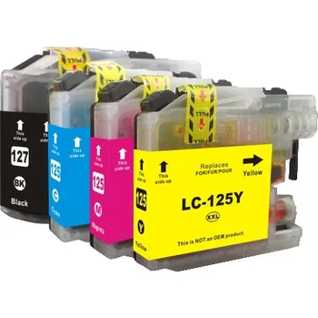Počítačové příslušenství Cartridge-SET Brother LC 125XLCMYK - kompatibilní náplně do tiskárny Brother