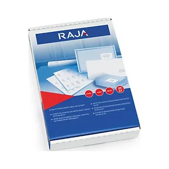 Samolepící etiketa Univerzální print etikety 199.6x143.5mm, 2ks na listu, zaoblené, 200 listů | RAJA - Balení po 1 ks