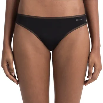 Kalhotky Calvin Klein tanga QF1666E černá - Černá / S