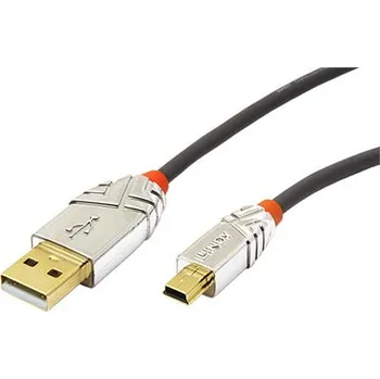 Datový kabel CROMO USB 2.0 kabel USB A(M) - miniUSB 5pin B(M), 7,5m (36635) - 11.43.8017