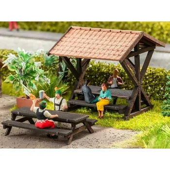 Modelová železnice NOCH 14474 TT Stavebnice - odpočívadlo NO14474